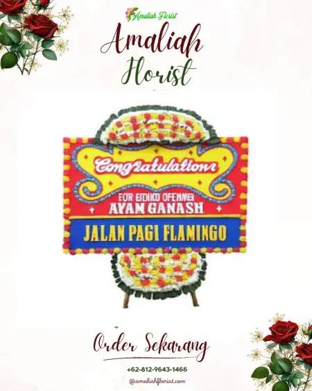 Sewa Papan Bunga Konang